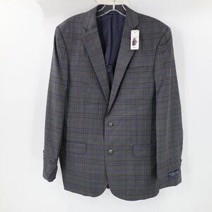 NWT Brooks brothers Sport Coat Mens 40R Regent Zignone Wool notch lapel plaid